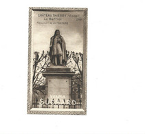 Chromo De LA FONTAINE Monument Le Beffroi Château Thierry Aisne Pub: Chocolat Suchard 103 X 59 Mm TB 2 Scans - Suchard