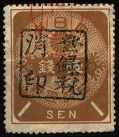 Japan 1888-1898 1 Sen Registration Tax Revenues (1) - Otros & Sin Clasificación