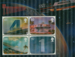 Stamp Timbre England Great Britain  Thunderbirds Gerry Anderson GB Feuillet Neuf 4 Et 6 Timbre S Royal Mail Mint Stamps - Verzamelingen