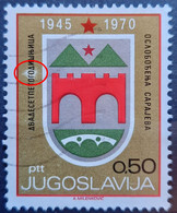 COAT OF ARMS-0.50 D-ERROR-RARE-SARAJEVO-BOSNIA-YUGOSLAVIA-1970 - Imperforates, Proofs & Errors