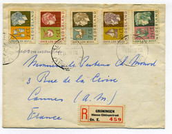 Lettre Recommandée GRONINGEN / NEDERLAND / YT N°613 à 617 / 1953 - Covers & Documents