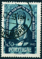 Portugal 1952 Michel-# 814 " 2.50 Esc Grün Pr.Johanna Satz-Spitzenwert " Mi ~7 € - Autres & Non Classés