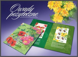 Poland 2021 Booklet Folder - Beneficial Insects / Bees And Bumblebees, Flowers, Insect, Animal Bee / Imperforated Sheets - Cuadernillos