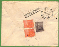 98702 - ARGENTINA - POSTAL HISTORY -   COVER To ITALY  1916  CENSORED - Lettres & Documents