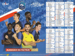 CALENDRIER 2020  FOOTBALL EQUIPE DE FRANCE - Tamaño Grande : 2001-...