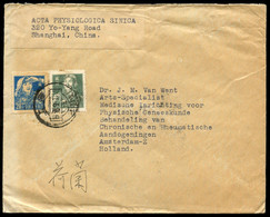 CHINA PRC - Cover Sent From Shanghai To Amsterdam, The Netherlanda. Frabked With Stamps Of Set R8. - Briefe U. Dokumente