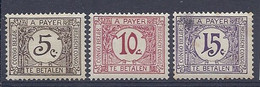 210039013  CONGO BELGA.  YVERT  TAXE  Nº  66/8  USED/MH - Unused Stamps