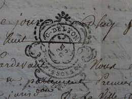 1788 Généralité De LYON Papier Timbre N°238 De "P.P. 2SOLS 4D." Jacques Colomb + Louis Salle à Saint-Etienne (Loire) - Seals Of Generality