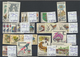 5005 Czechoslovakia Tschechoslowakia Set Of Different Stamps 1971 Used Fauna Olympics - Other & Unclassified
