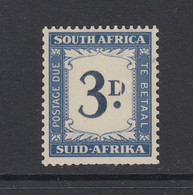 South Africa, SG D41a, MHR (trimmed Perfs) "Split D" Variety - Postage Due