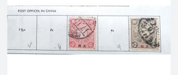 L) 1906 JAPAN,  IMPERIAL CHRYSANTHEMUM, RED, 3 YEN, 5 YEN BROWN&GRAY, - Autres & Non Classés