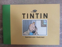 FOLDER CON LA 4ª TARJETA TELEFONICA DE "TINTIN" - BELGICA - Zonder Classificatie