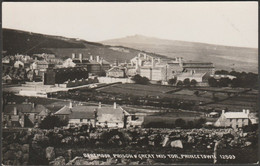 Dartmoor Prison & Great Mis Tor, Princetown, Devon, C.1920s - Chapman RP Postcard - Dartmoor