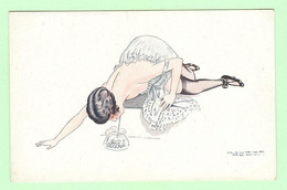 K865 - Illustration Signée Maurice PEPIN - Femme Déshabillée - Sexy - Erostisme - Série N°16 Bulles De Savon - 78 - Pepin