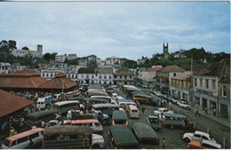 MAIN SQUARE & MARKET PLACE, ST GEORGE'S, GRENADA, WEST INDIES ~ LORRIES, CARS, PEOPLE - Grenada