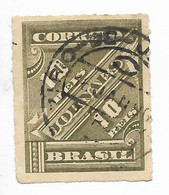 BRASIL BRAZIL YEAR 1889  NEWSPAPER 10 R GRAY SCOTT P10  USED MICHEL 76 - Unused Stamps