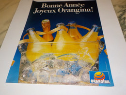 ANCIENNE PUBLICITE BONNE ANNEE JOYEUX ORANGINA  1988 - Affiches