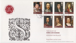 United Kingdom FDC Mi 2910-2916 The Age Of The Stuart - Cachet Cover - Kensington Palace - Kings - Queen 2010 - 2001-2010 Dezimalausgaben