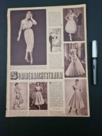 Foto-Artikel Damenmode 1957: „Sommernachtstraum“ - Literature