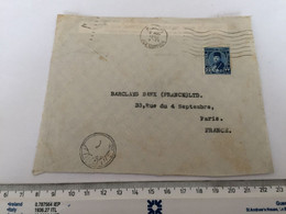 EGYPT - FRONT COVER ONLY  TO BARCLAYS PARIS FRANCE - 1950 - Autres & Non Classés