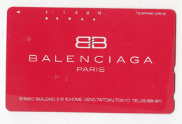 TELECARTE JAPON MODE BALENCIAGA - Mode