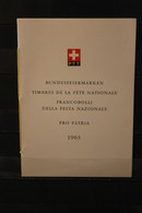 Schweiz 1963, Pro Patria ; Sammelbüchlein Nr. 55, Gebraucht - Other & Unclassified