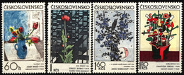Czechoslovakia 1974 Mi 2185-2188 Czech And Slovak Graphic NG - Other & Unclassified