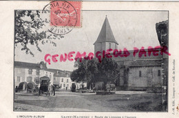 87 - SAINT MATHIEU- ST MATHIEU - ROUTE DE LIMOGES A L' AURORE EGLISE - LIMOUSIN ALBUM COLL. DE RAVERLAS  1906 - Saint Mathieu