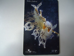 CROATIA USED CARDS MARINE LIFE  FISHES - Fische