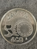 5 ECU ARGENT 1989 UNC ESPAGNE SPAIN ESPANA SILVER PLATA -  Collezioni