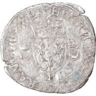 Monnaie, France, Henri II, Douzain Aux Croissants, 1549, Rouen, TB, Billon - 1547-1559 Henri II