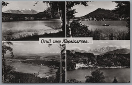 Klopein - S/w Mehrbildkarte 1   Klopeinersee - Klopeinersee-Orte