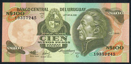 URUGUAY P62A 100 NUEVOS PESOS 1986 #G       UNC. - Uruguay