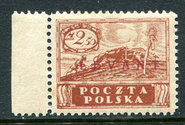 Poland Levant 1919 Overprints - 2.50m Red-brown HM (SG 11) - Levant (Turkije)