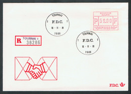 België FDC ATM2 Perfect - Lettres & Documents