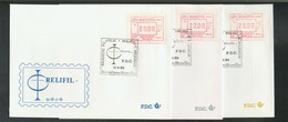 België 3x FDC ATM60 Cote €5 Perfect - Briefe U. Dokumente