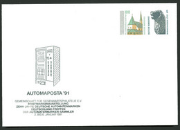 Bund PU303 D1/001 10 J. AUTOMATENMARKEN 1991 NGK 5,00 € - Private Covers - Mint