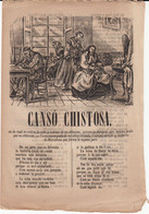 EN CATALÁN - CANSÓ CHISTOSA IMPRENTA DE JOSEP TORRAS EN BARCELONA - 1858 - Literature