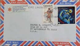 A) 1998, CANADA, SUPERNATURAL BEINGS, FROM MONTREAL TO LAUDERDALE-UNITED STATES, AIRMAIL, SLOGAN CANCELLATION EXPO LAKES - Andere & Zonder Classificatie