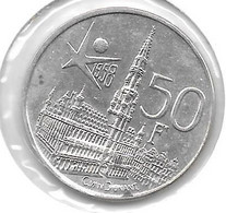 *belguim 50 Francs 1958 French  Xf+ - 50 Francs