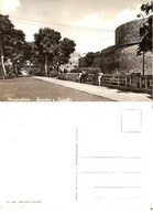 CARTOLINA MANFREDONIA - GIARDINI E CASTELLO - B/N ANNI 60 NON VIAGGIATA - Manfredonia