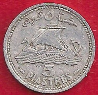 LIBAN 5  PIASTRES - 1952 - Liban