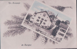 Un Souvenir De Savigny VD, Ecole Et Eglise (50808) - Savigny