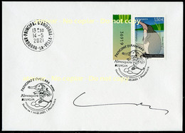 ANDORRA / ANDORRE (2021) - EUROPA Almesquera Desmán Ibérico Galemys Pyrenaicus Rat-trompette Endangered Fauna FDC SIGNED - FDC