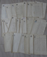 **Lot De 35 Papiers Timbrés Filigranés De 1870 à 1914" Complet Collection De Dates En Filigrane - Seals Of Generality
