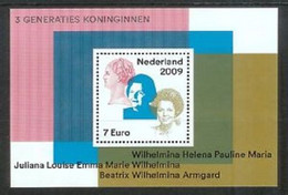 Nederland NVPH 2642 Vel Drie Generaties Koninginnen 2009 MNH Postfris Royal House - Otros & Sin Clasificación