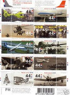 Nederland NVPH 2672-81 V2672-81 Vel 100 Jaar Gemotoriseerde Luchtvaart 2009 MNH Postfris Aviation - Otros & Sin Clasificación