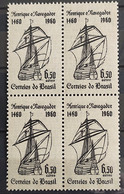 A 100 Brazil Stamp Air Infante Dom Henrique Ship Portugal 1960 Block Of 4 1 - Otros & Sin Clasificación