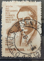 A 90 Brazil Stamp President Of Mexico Adolfo Lopes Mateos 1960 Circulated 8 - Otros & Sin Clasificación