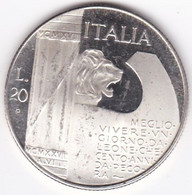 Médaille 20 LIRE 1943 MUSSOLINI – DUCE - Andere & Zonder Classificatie